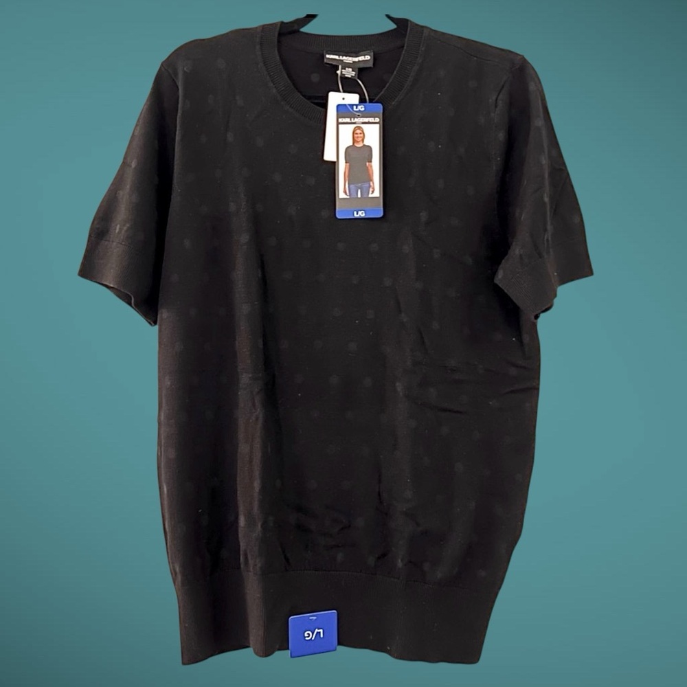 NWT Karl Lagerfeld Women’s Dressy T-Shirt-Size Large
